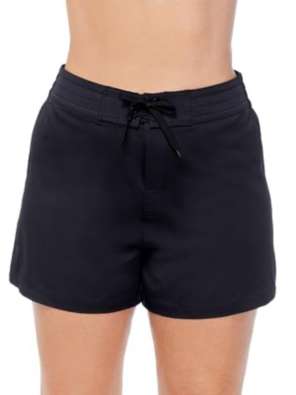 Island Escape Women S Plus 4 Size Beach Board Shorts Black